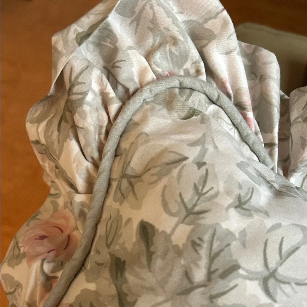 Laura Ashley vintage Floral Pillow Shams with Ruffle Trim